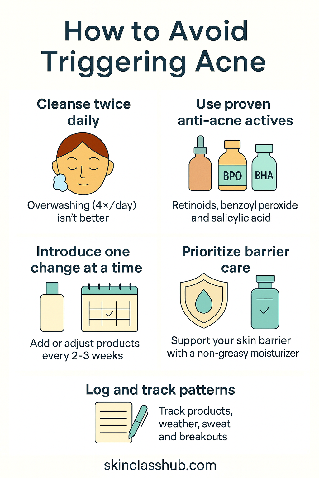 tips to avoid acne